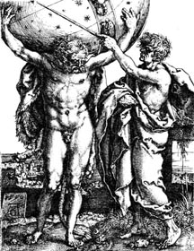 Г. Альдегревер. Геркулес и Атлас. 1550